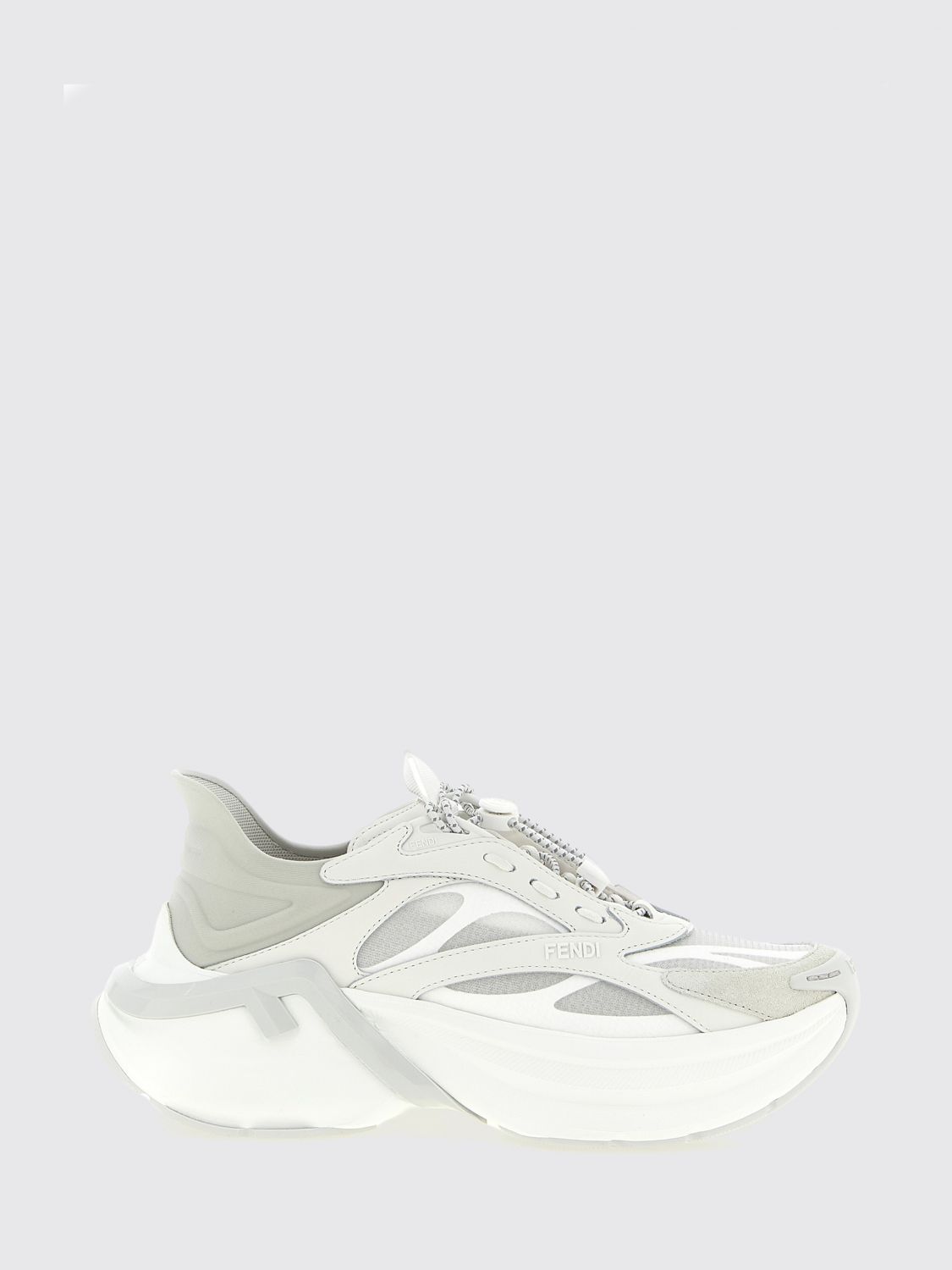 FENDI Sneakers F-Light in pelle e nylon