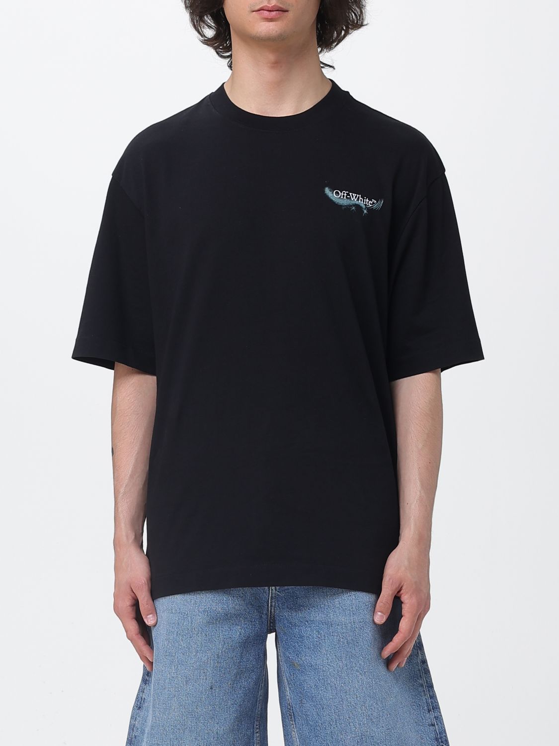 Off-White Cotton T-shirt with Arrow Print　アロー プリント オフホワイト コットン T シャツ Off-White