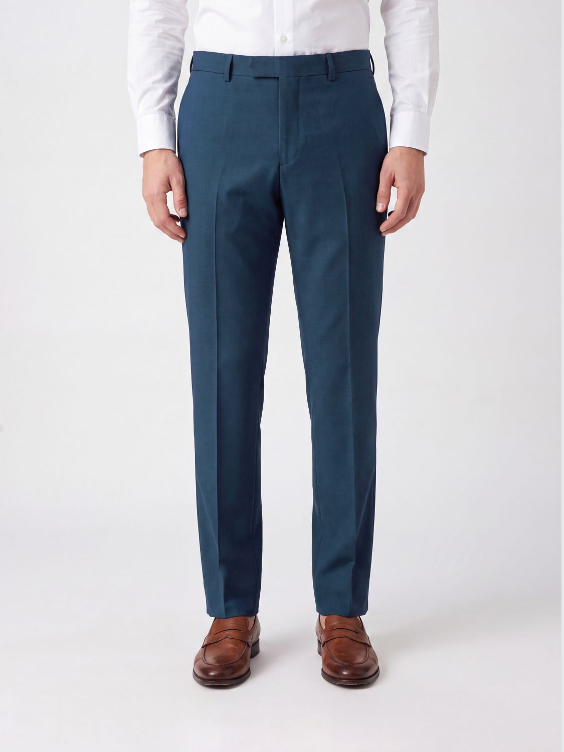FERRAGAMO Cotton and Cashmere Tailored Trousers