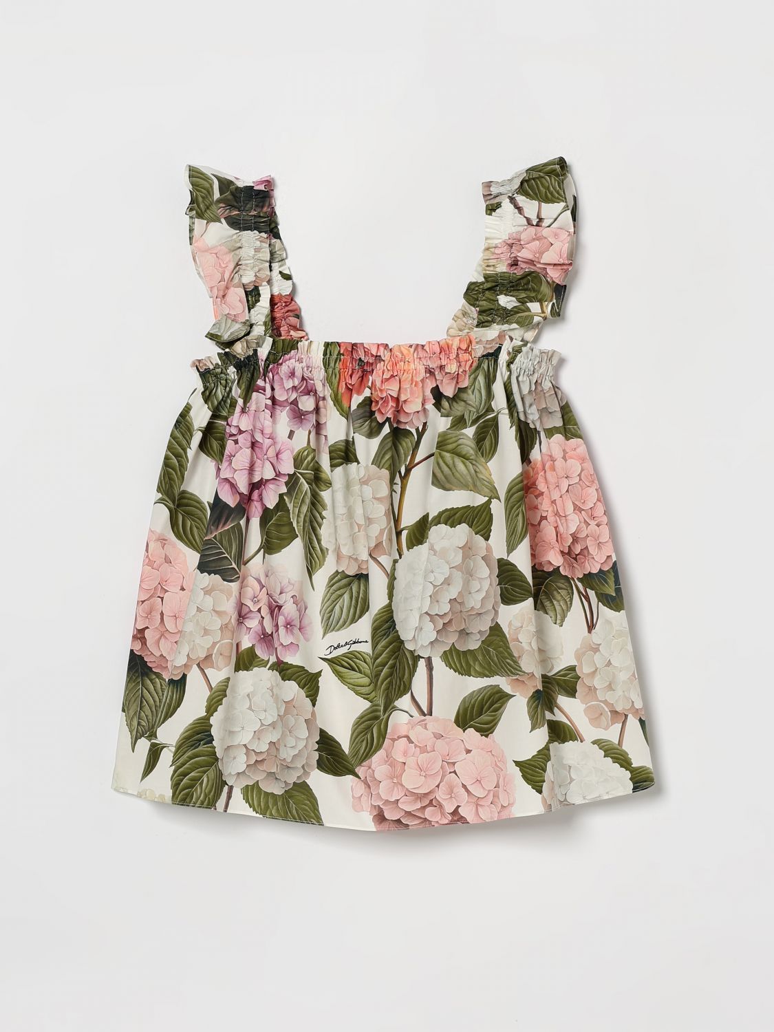 DOLCE & GABBANA Florales Baumwoll-Top