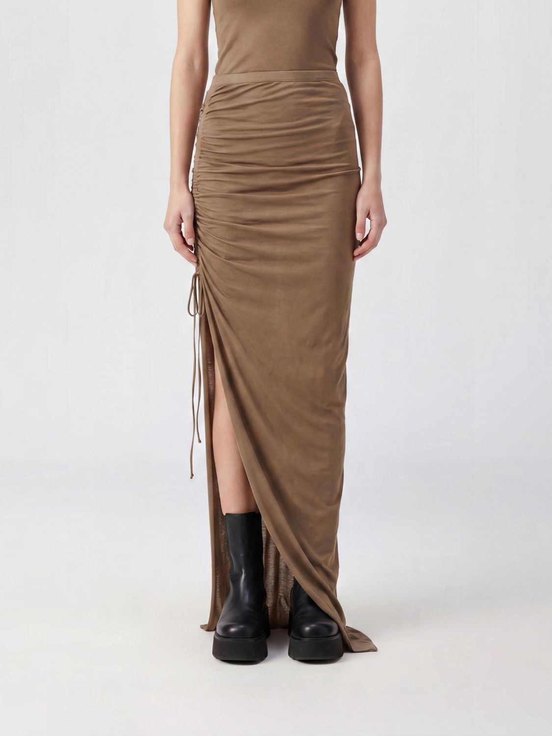 RICK OWENS DRKSHDW Skirt Woman color Camel