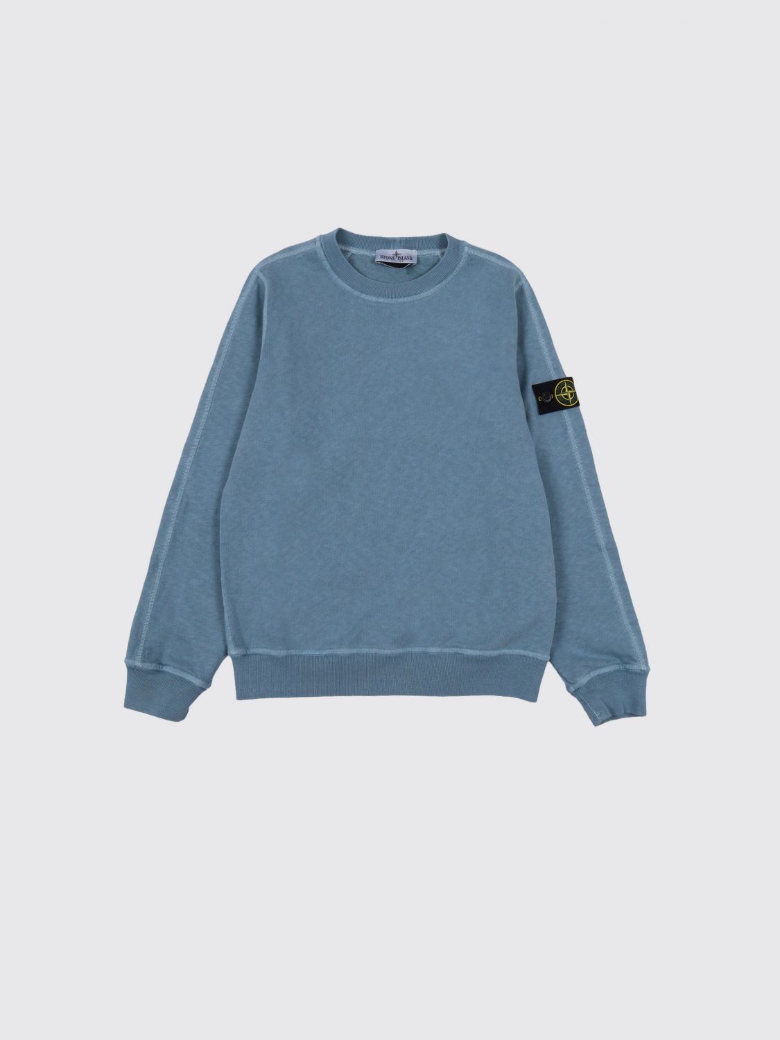 STONE ISLAND JUNIOR Cotton Crew-Neck Sweatshirt　STONE ISLAND JUNIOR コットン クルーネック スウェットシャツ STONE