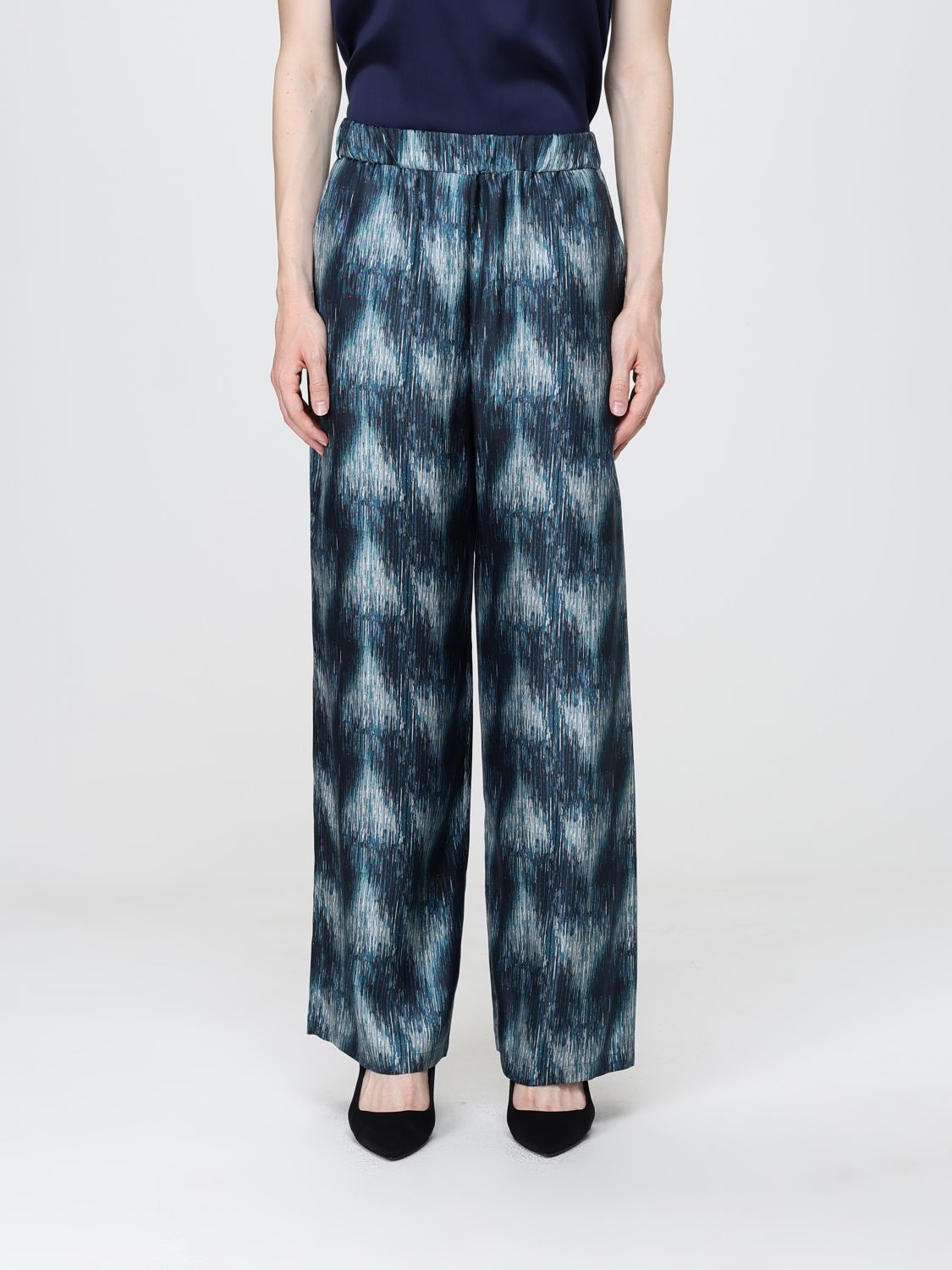 Mm Max Mara Pants Woman In Brown