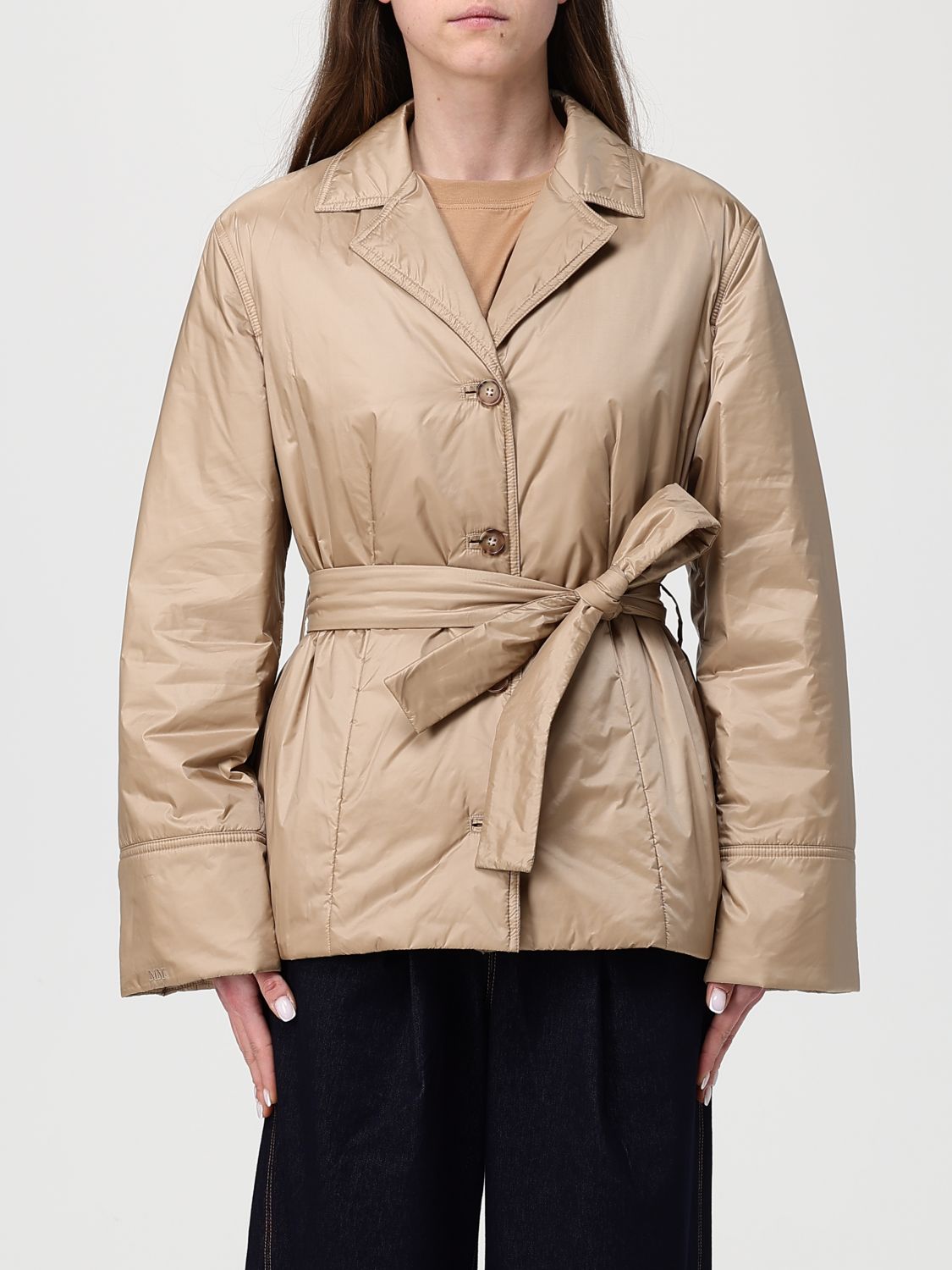 Max Mara MM MAX MARA Jacket Woman color Beige　MM MAX MARA ジャケット ウィメンズ カラー ベージュ