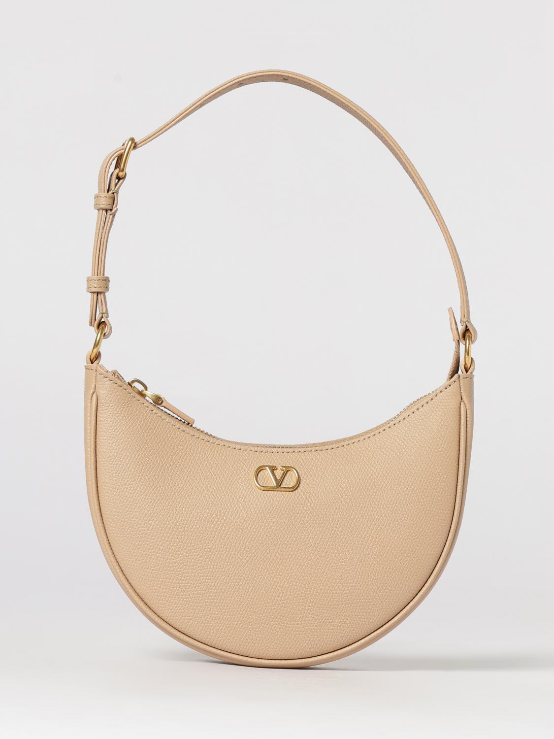VALENTINO GARAVANI Borsa Hobo Mini VLogo Signature in pelle a grana