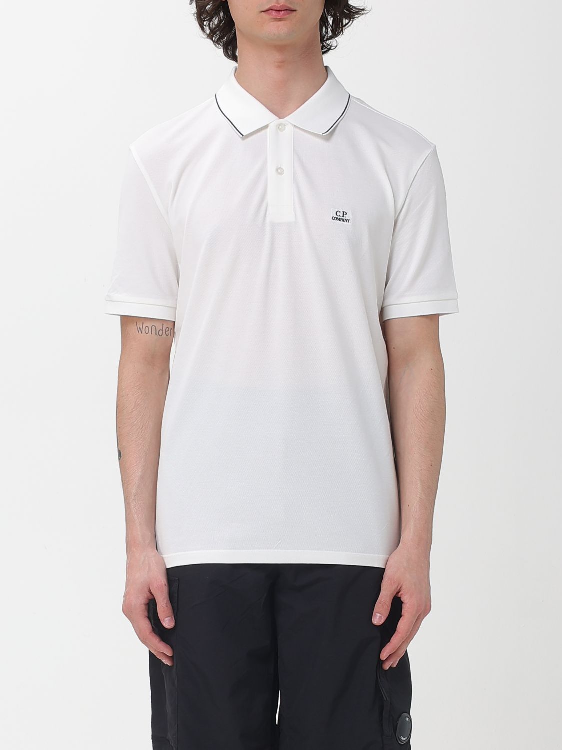 C.p. Company C. P. COMPANY Cotton Polo Shirt With Mini Logo