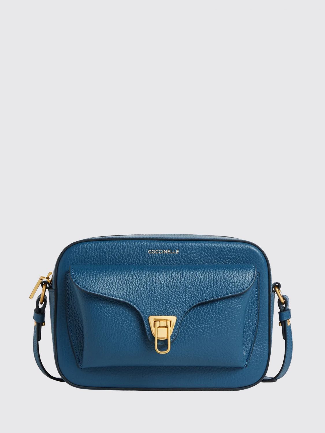 Coccinelle Beat Mini Hammered Leather Bag