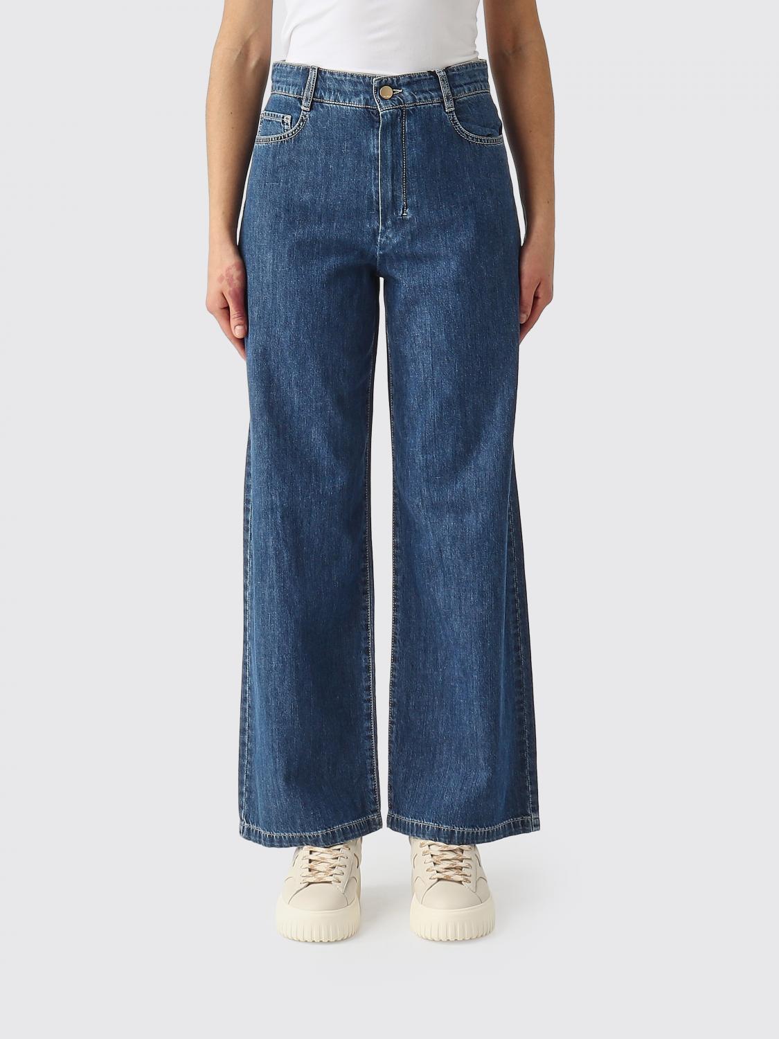 's Max Mara Denim Wide-leg Jeans In Blue