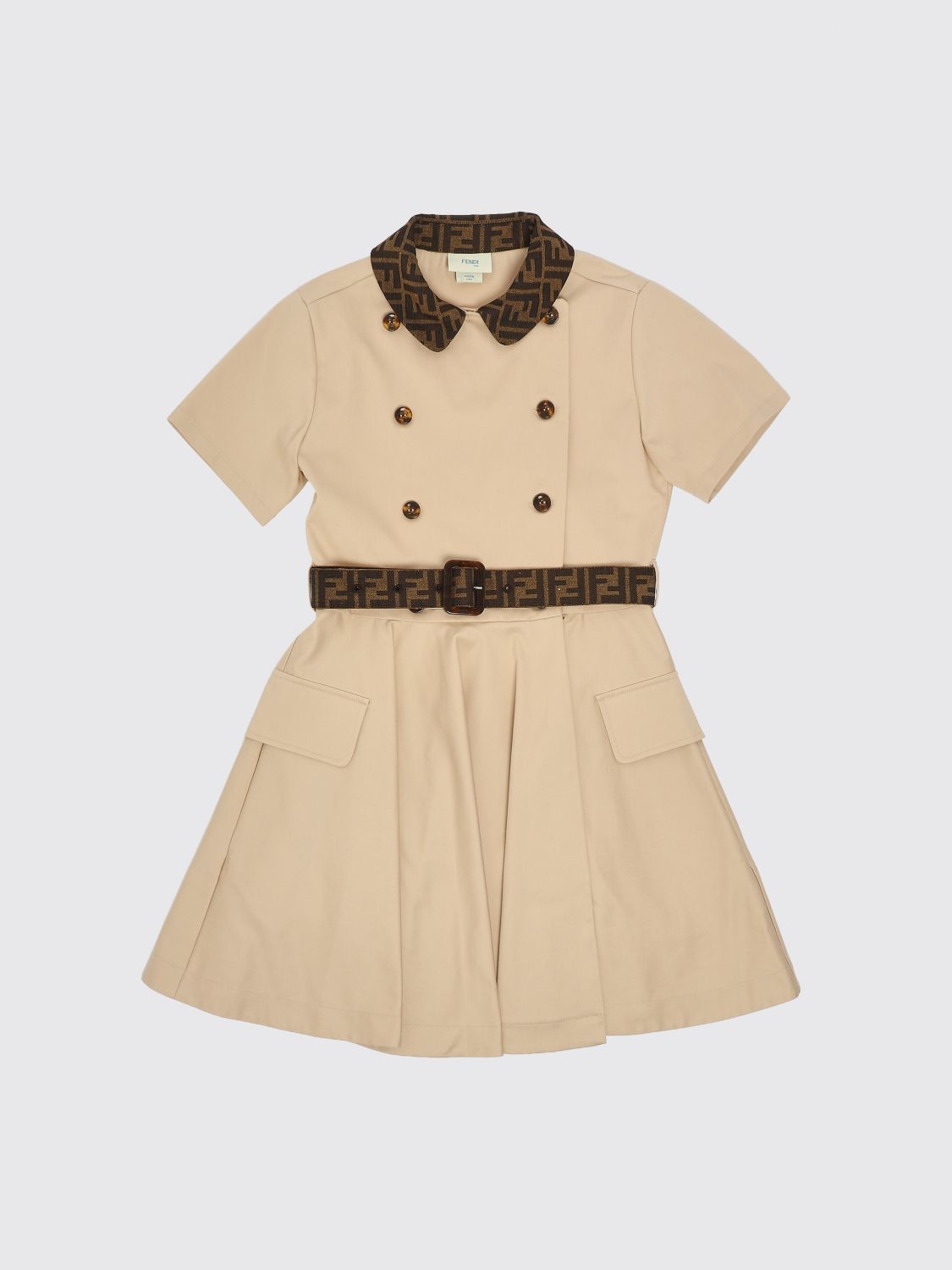 FENDI Abito in cotone stretch