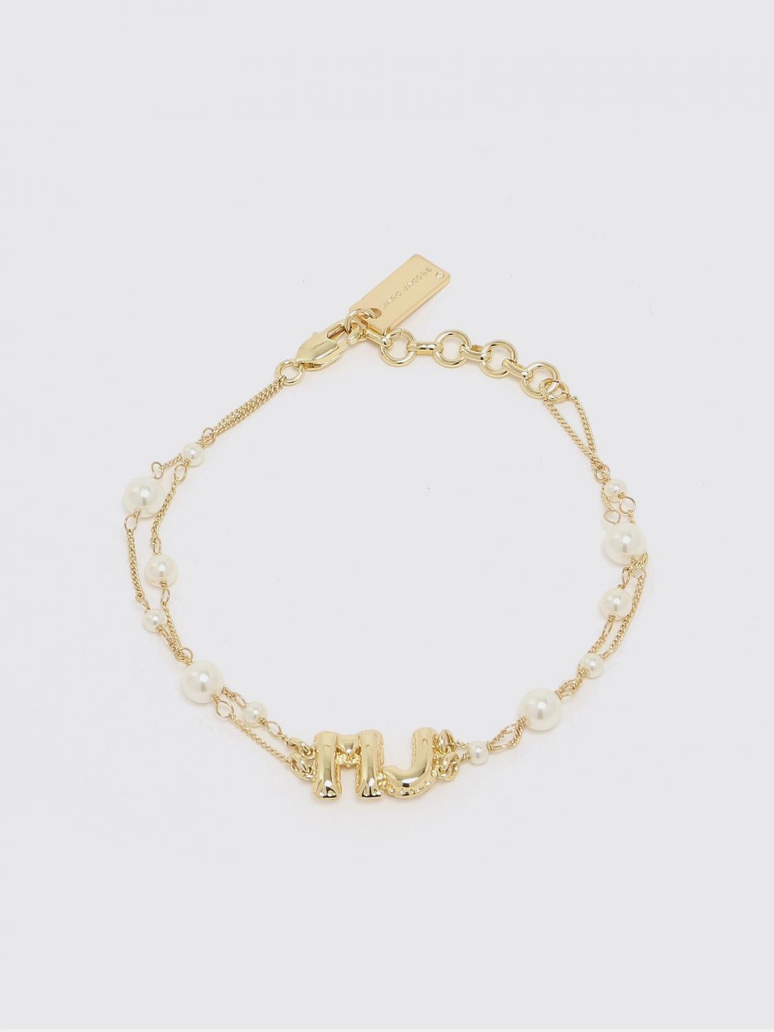 Marc Jacobs Brass Bracelet with Synthetic Pearls · OS