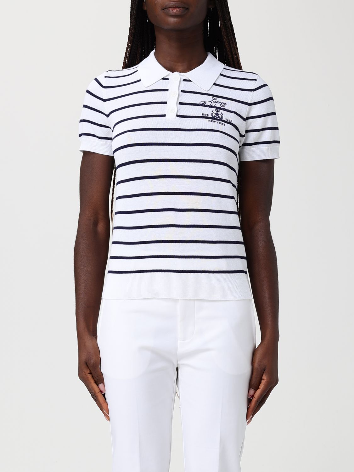LAUREN RALPH LAUREN Gestreiftes Baumwollpolohemd