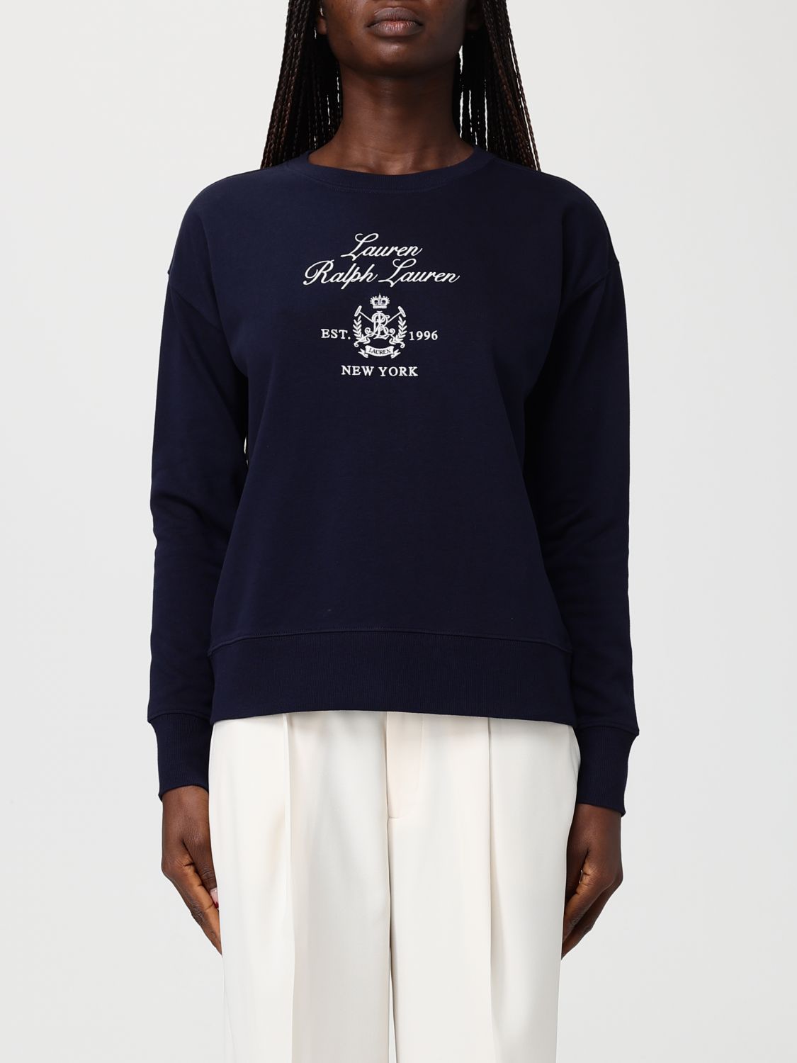 LAUREN RALPH LAUREN Rundhalsstrick mit Logo