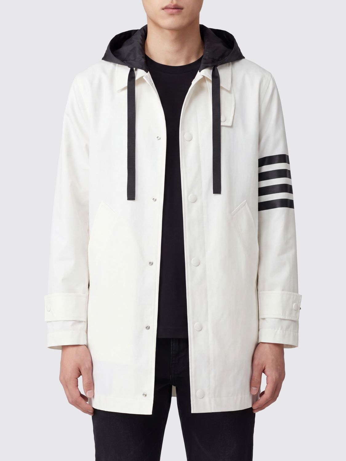 THOM BROWNE Felpa Uomo colore Bianco