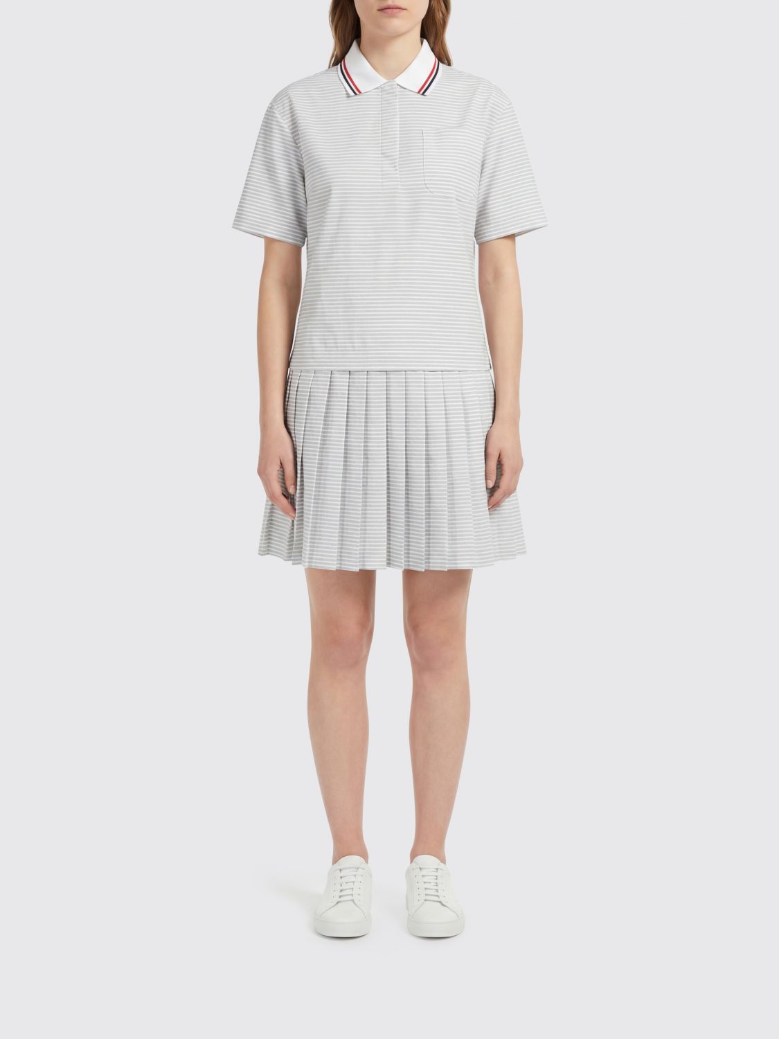 THOM BROWNE Cotton Polo Dress　THOM BROWNE コットン ポロドレス THOM