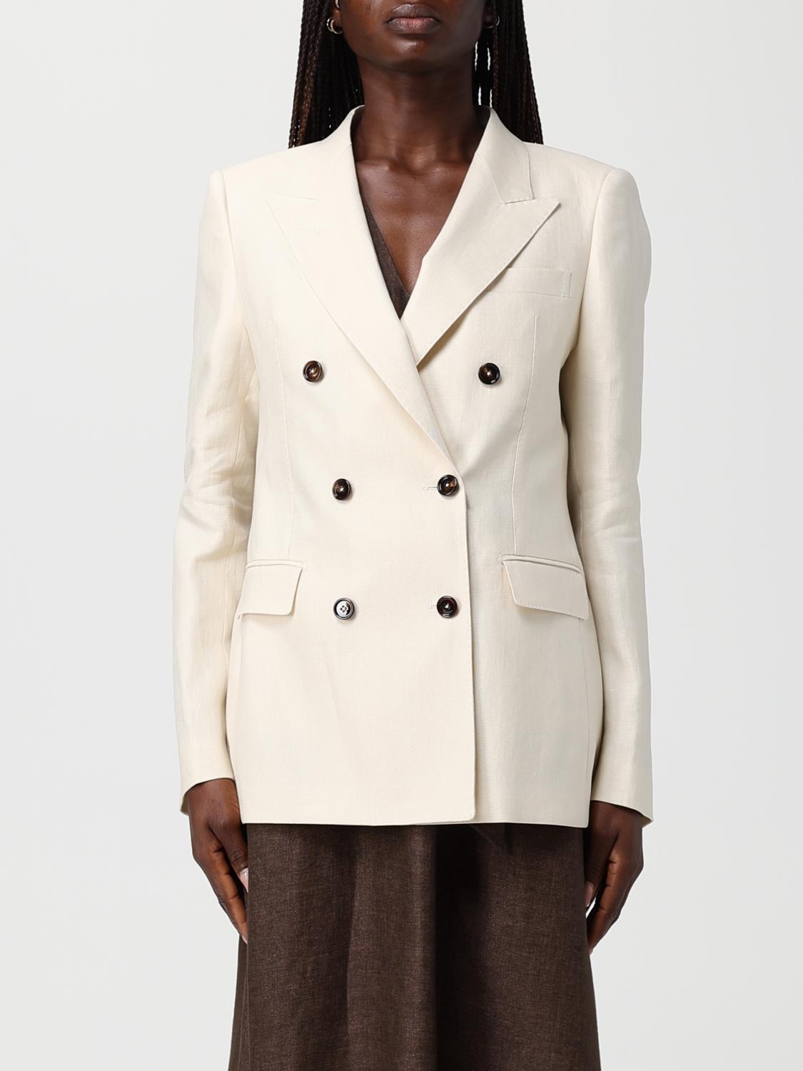 TAGLIATORE Double-Breasted Linen Blazer　TAGLIATORE ダブルブレスト リネン ブレザー TAGLIATORE