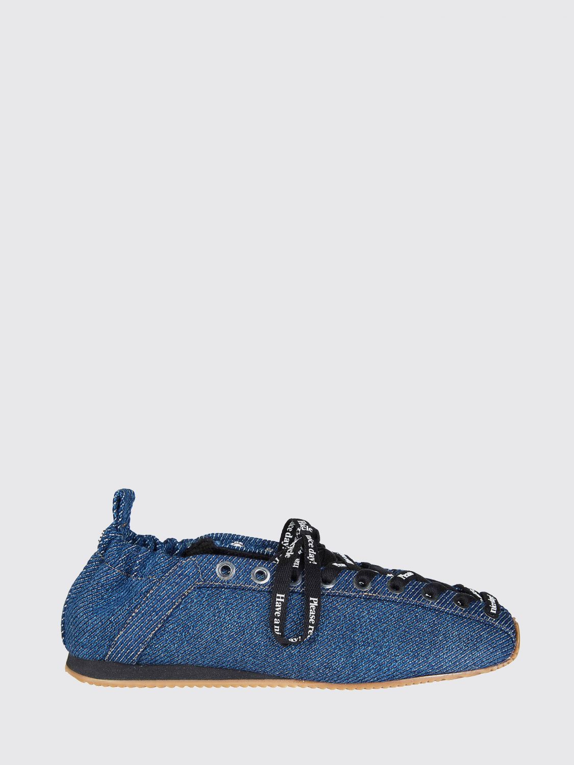 GANNI Sporty Ballerina in Organic Denim　GANNI オーガニックデニムのスポーティなバレリーナ GANNI