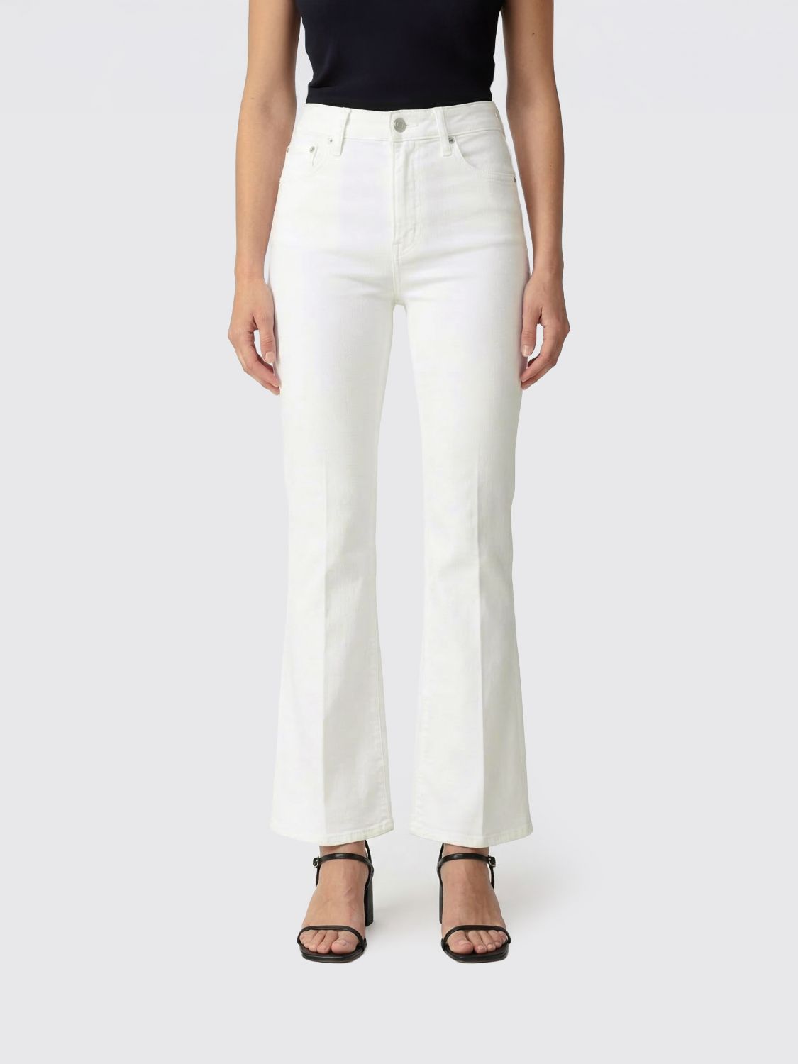 CYCLE Flared Jeans in Cotton Denim