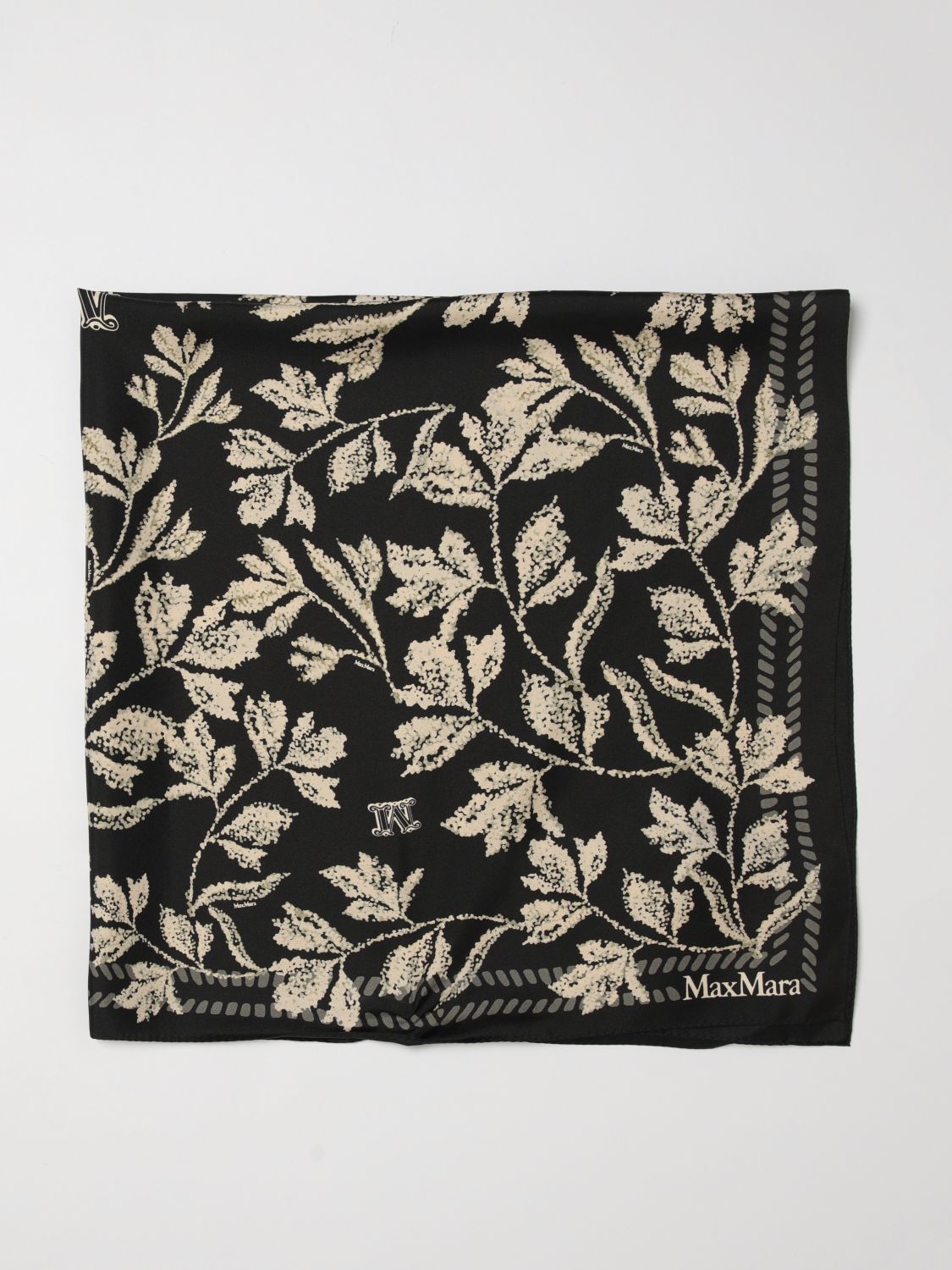 MAX MARA Printed Silk Foulard　MAX MARA プリント シルクスカーフ MAX