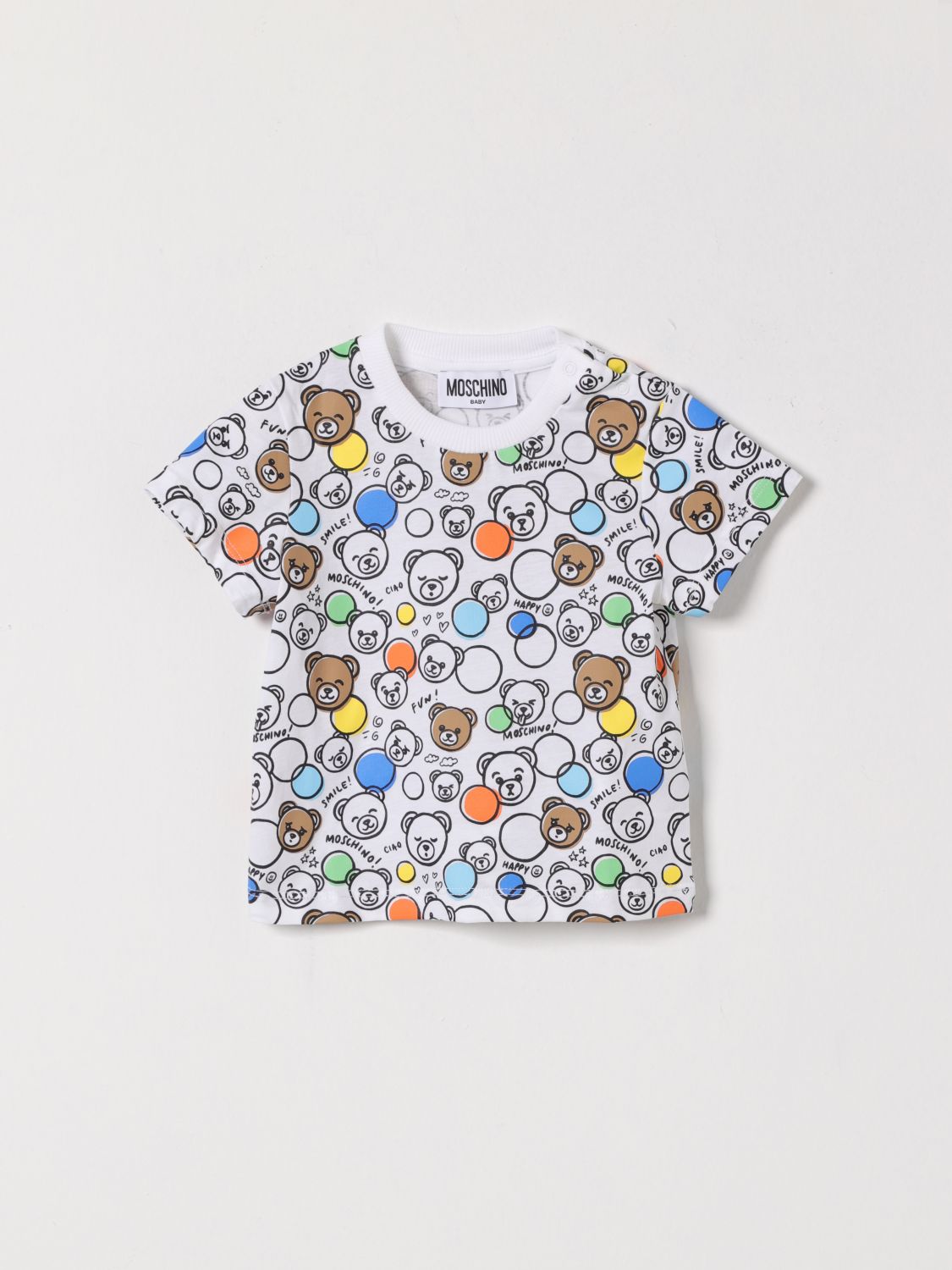 MOSCHINO Bedrucktes Baumwoll-T-Shirt