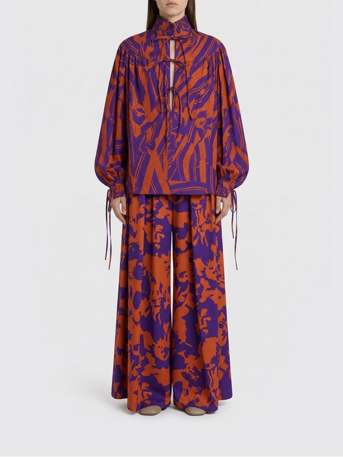 DRIES VAN NOTEN Bedruckte Baumwollbluse