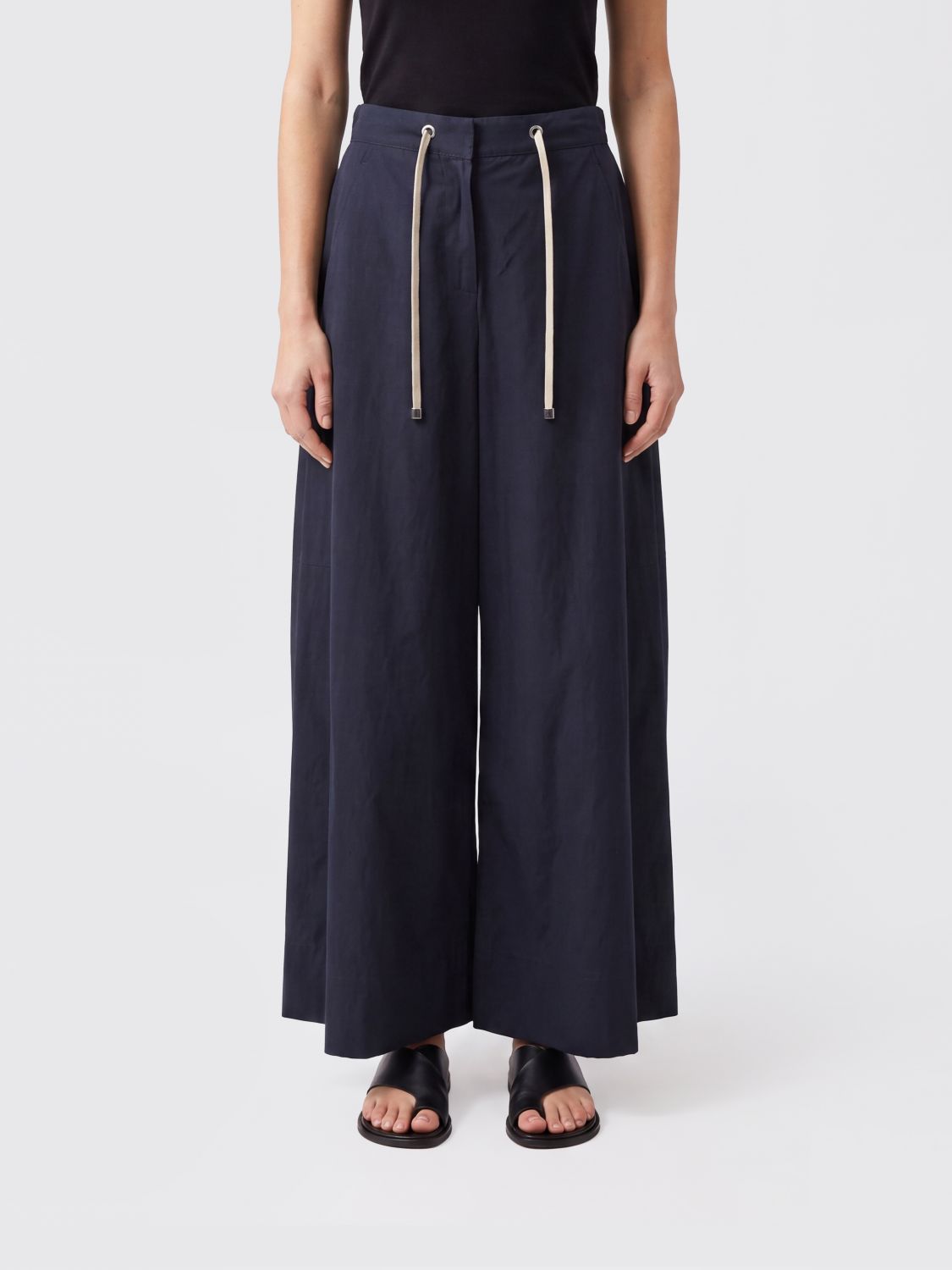 'S Max Mara Cotton Cropped Trousers