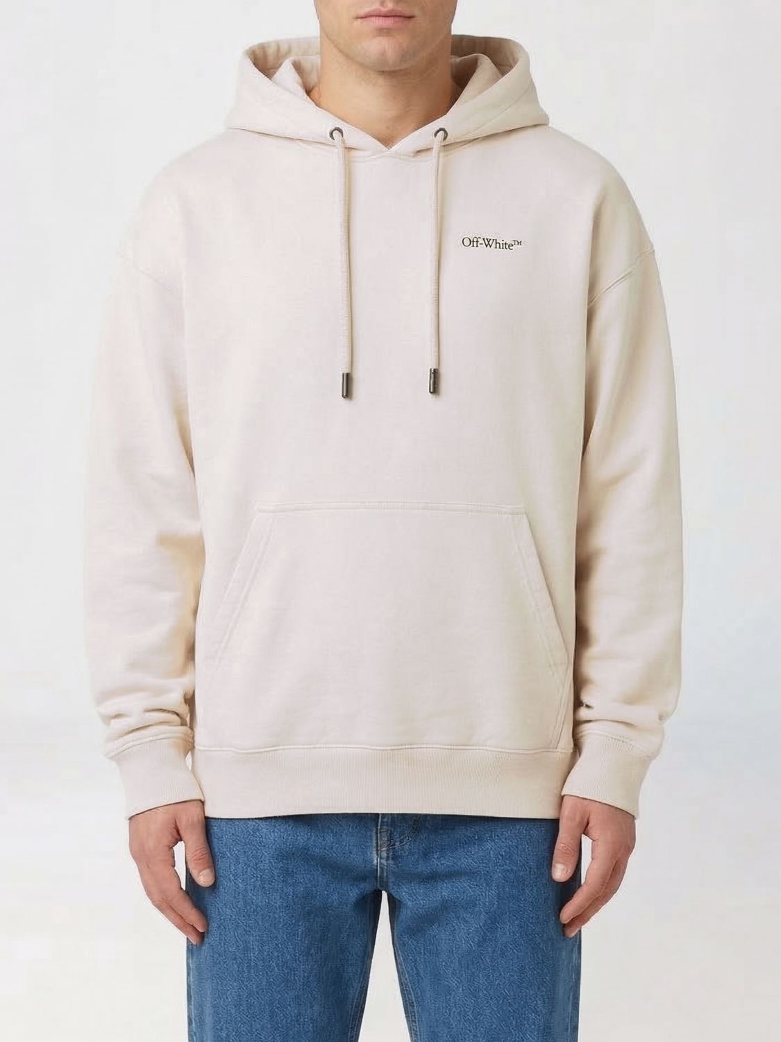 Off-White Printed Cotton Hoodie　オフホワイト プリント コットン フーディ Off-White