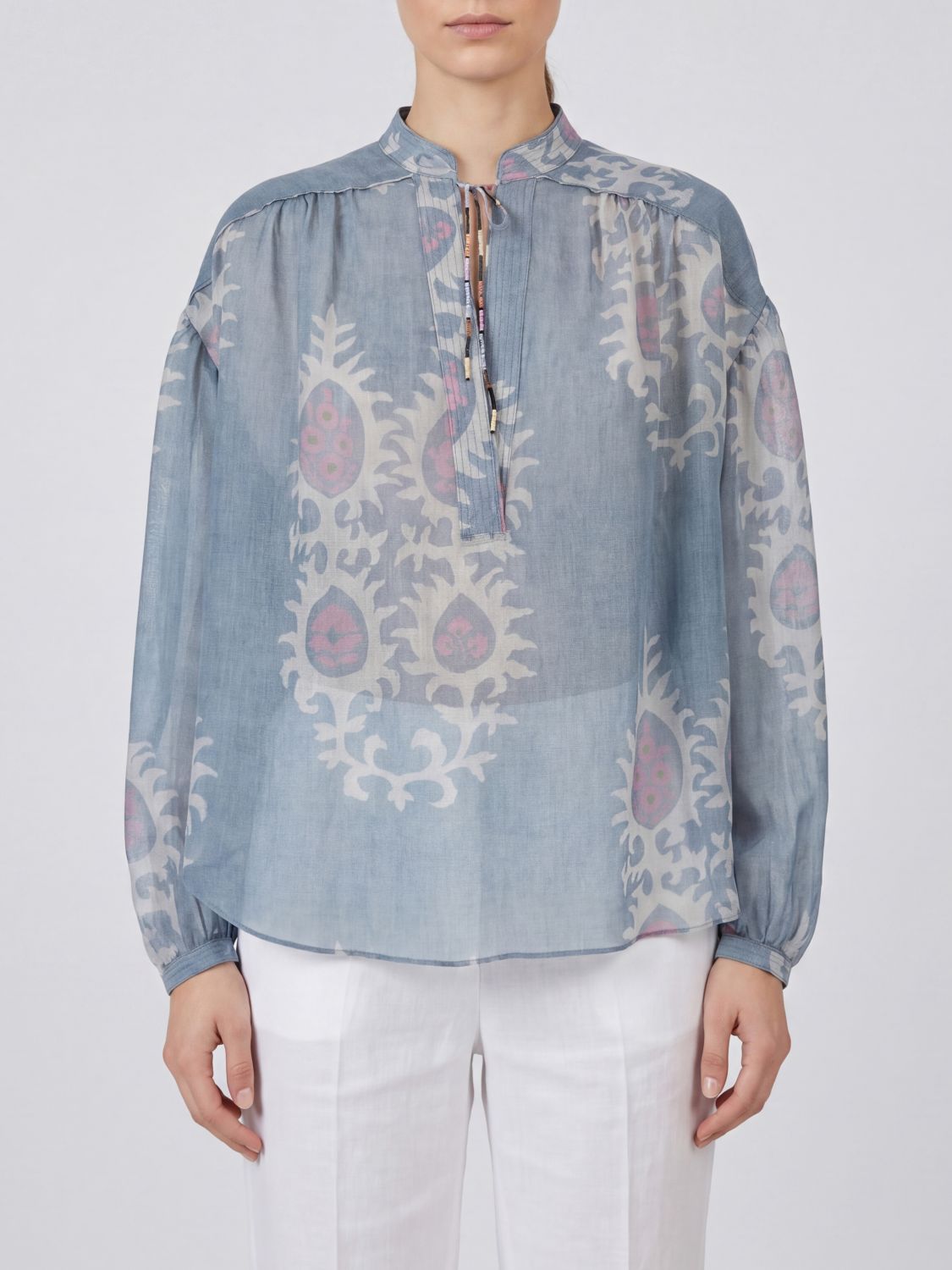 BAZAR DELUXE Blusa in viscosa stampata