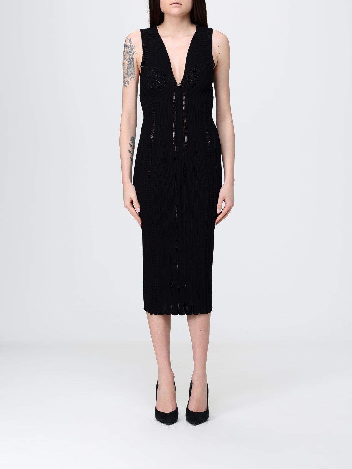 ELISABETTA FRANCHI Strickkleid aus Viskose