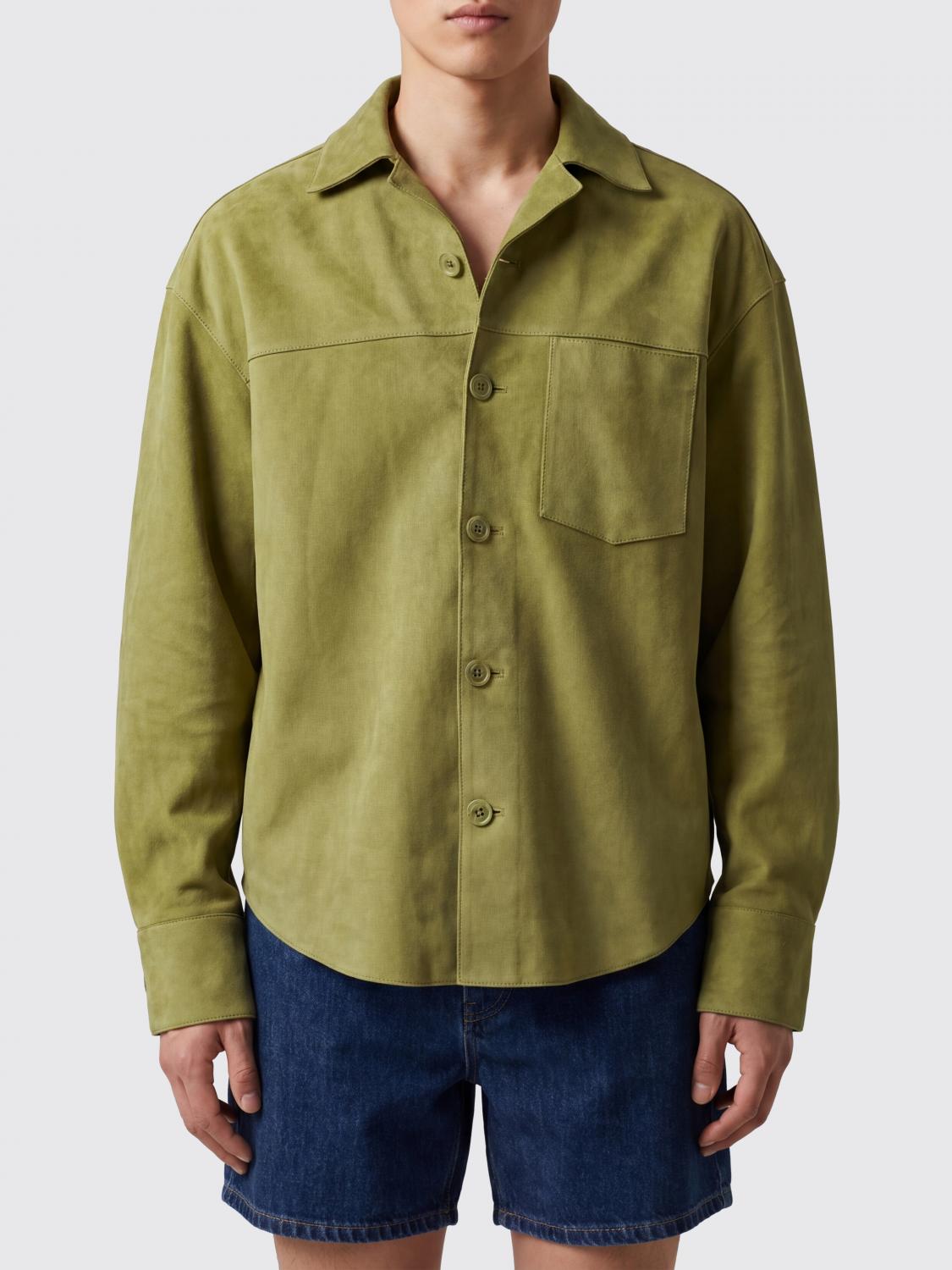 AMI PARIS Suede Shirt