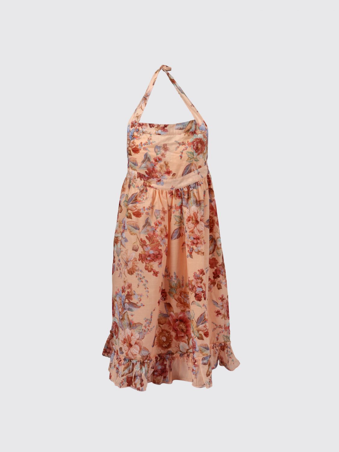 ZIMMERMANN Baumwollkleid mit Blumenmuster