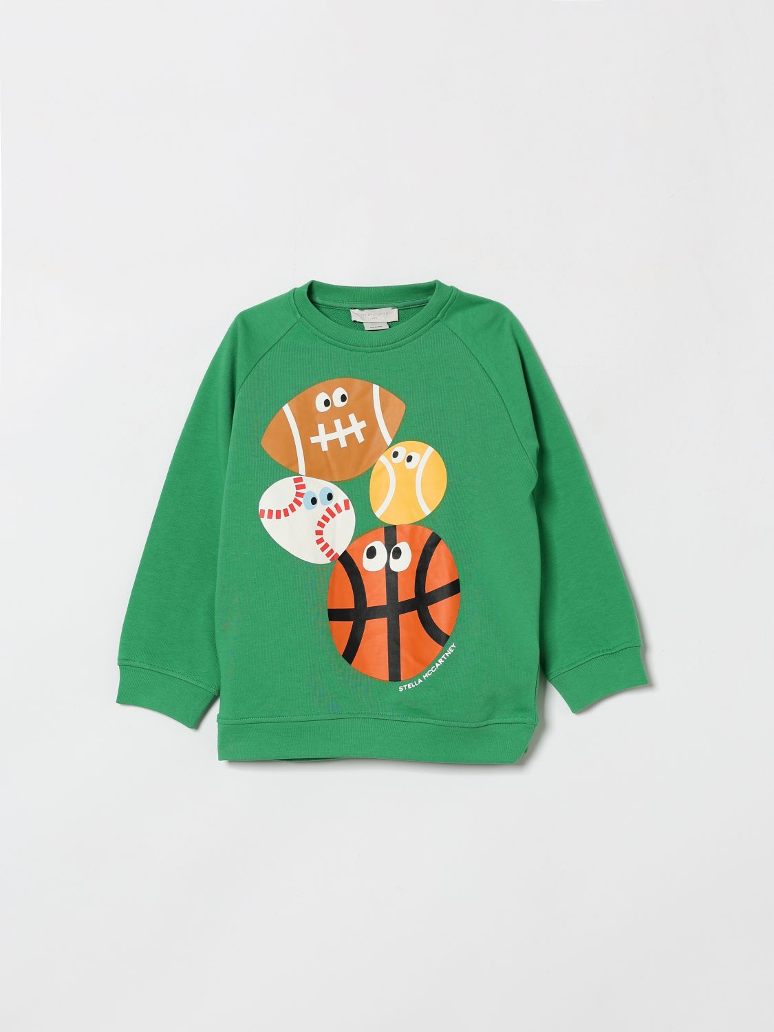 STELLA MCCARTNEY KIDS Crew Neck Sweatshirt in Cotton　STELLA MCCARTNEY KIDS クルーネック スウェットシャツ (コットン) STELLA