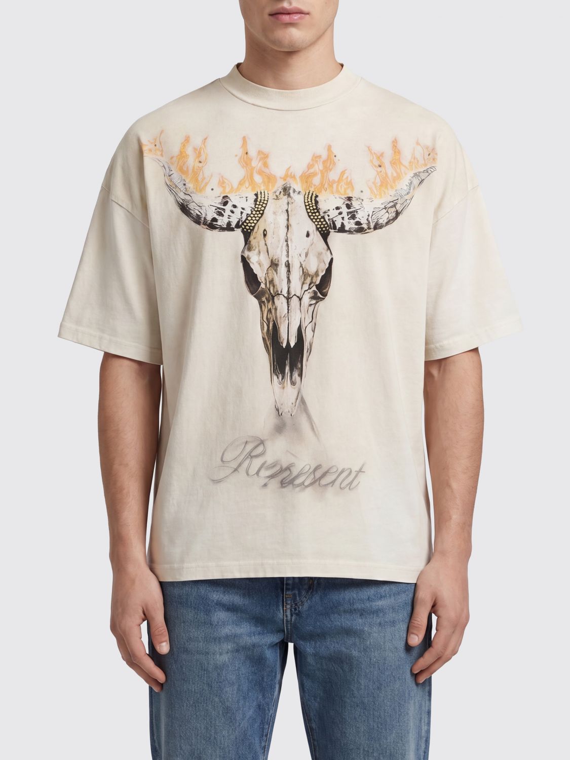 REPRESENT T-shirt over in cotone stampata