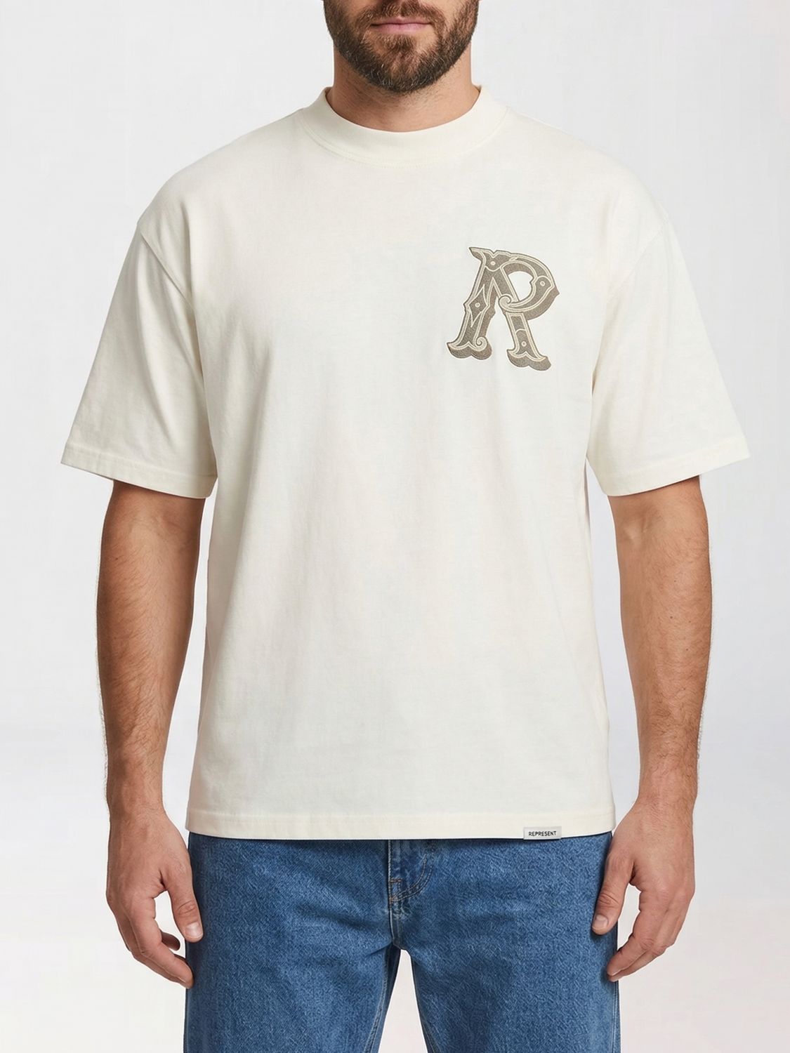 REPRESENT Baumwoll-T-Shirt mit Monogramm