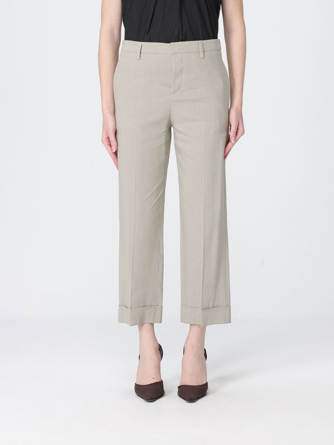 Tela Andrew Cropped Linen Blend Pants