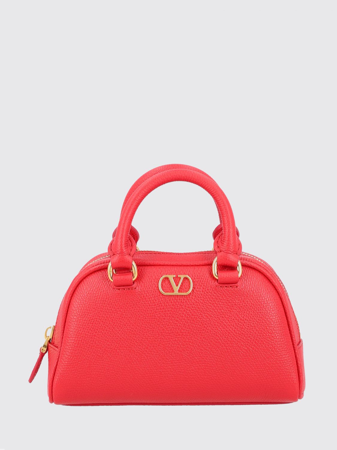 VALENTINO GARAVANI VLogo Signature Grained Leather Bag