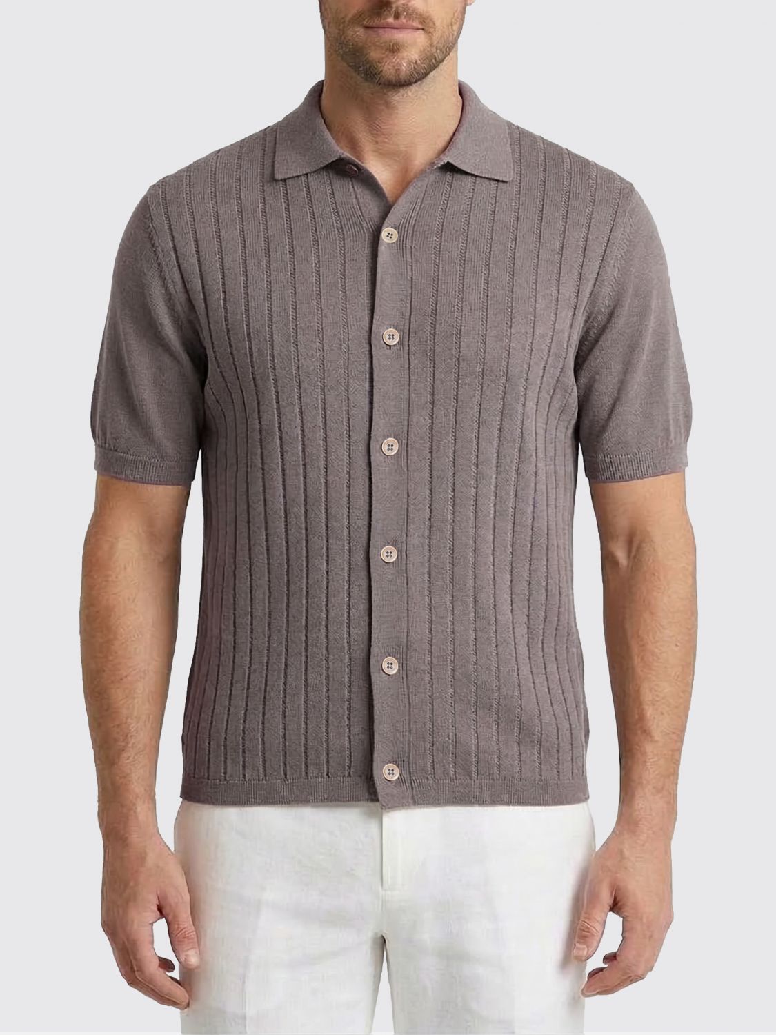 BRUNELLO CUCINELLI Gestricktes Polohemd