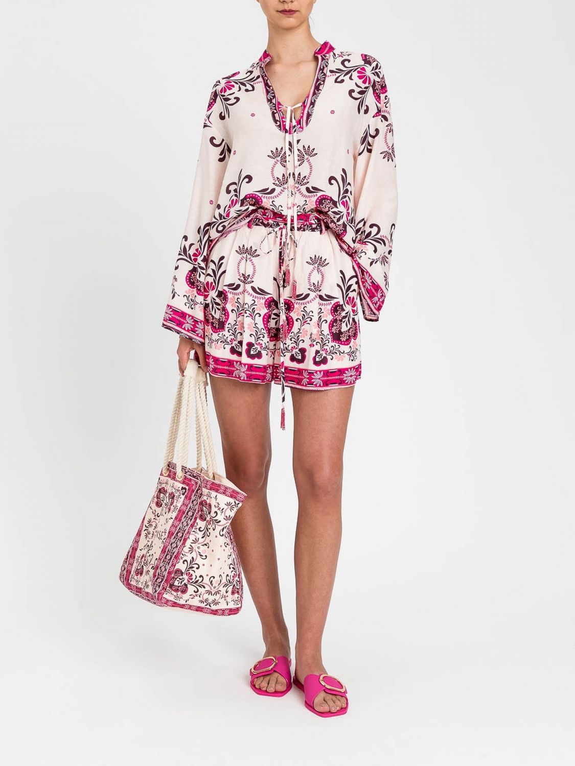 TWINSET U & B Liberty-Baumwoll-Kaftan