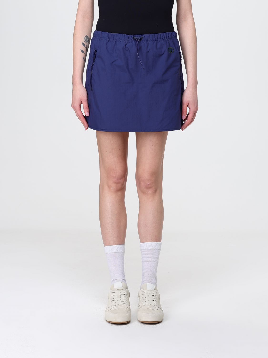 GUCCI Gonna mini in nylon con coulisse
