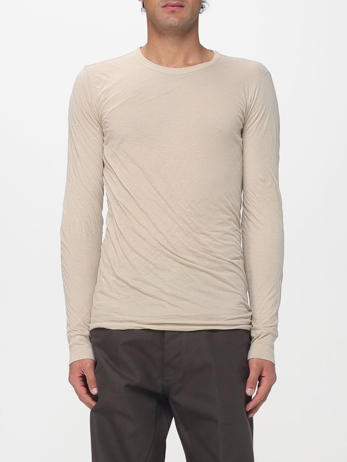RICK OWENS Slim Cotton T-Shirt　RICK OWENS スリムコットン Tシャツ RICK
