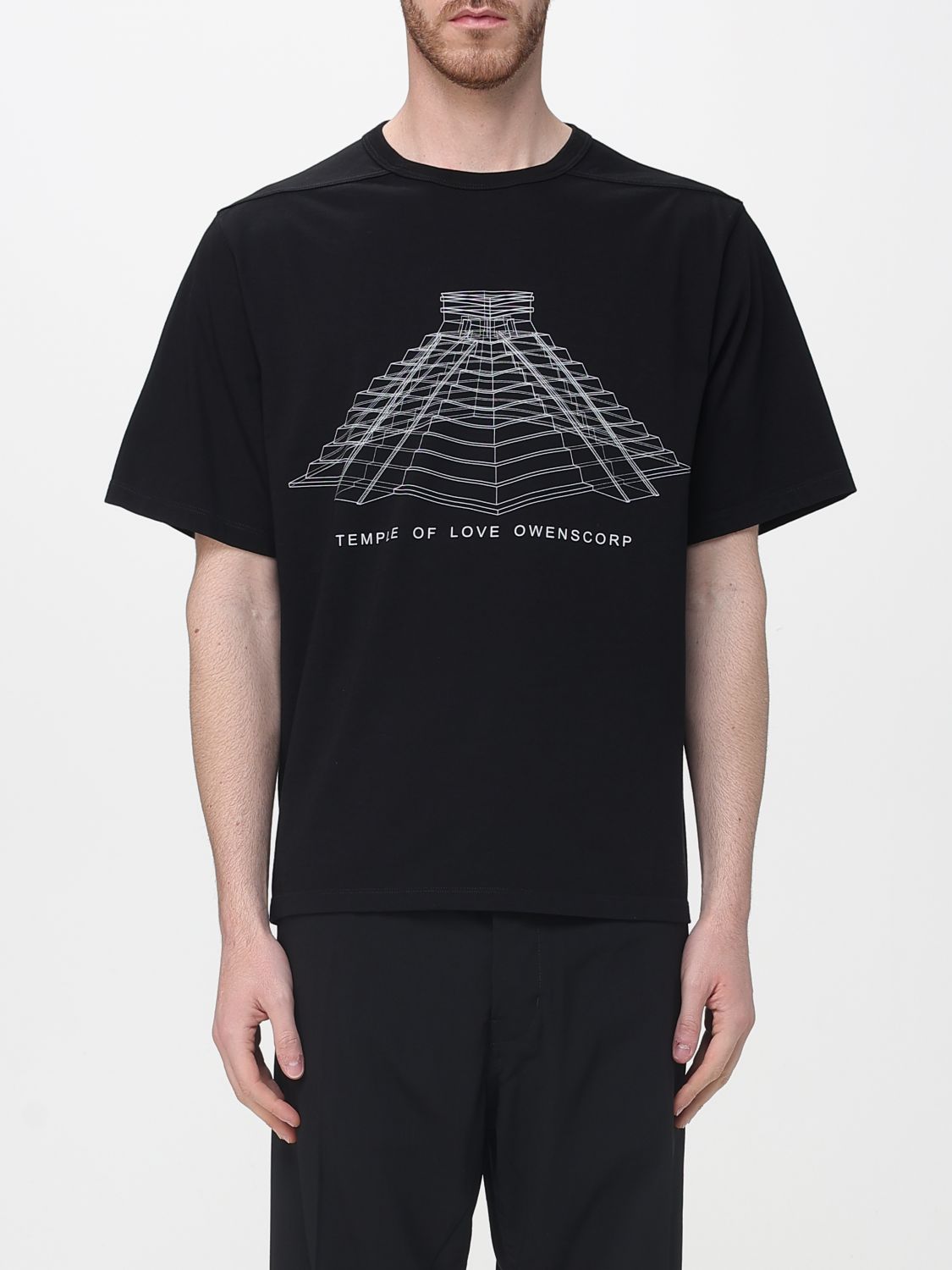 Rick Owens Printed Cotton T-Shirt