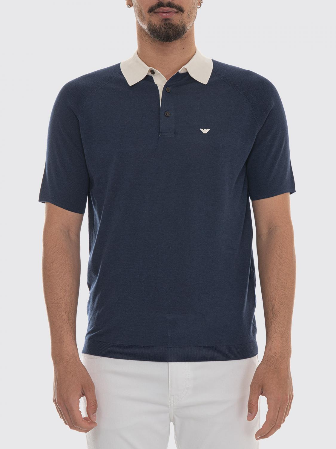 EMPORIO ARMANI Polo in maglia di cotone