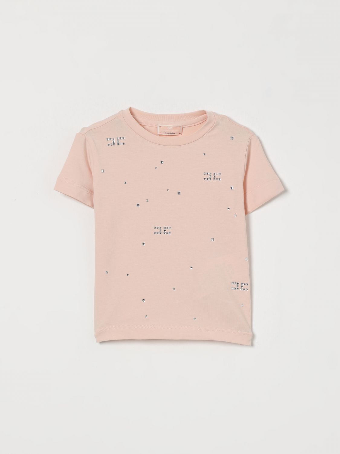 ELISABETTA FRANCHI LA MIA BAMBINA T-Shirt mit Strass-Logo