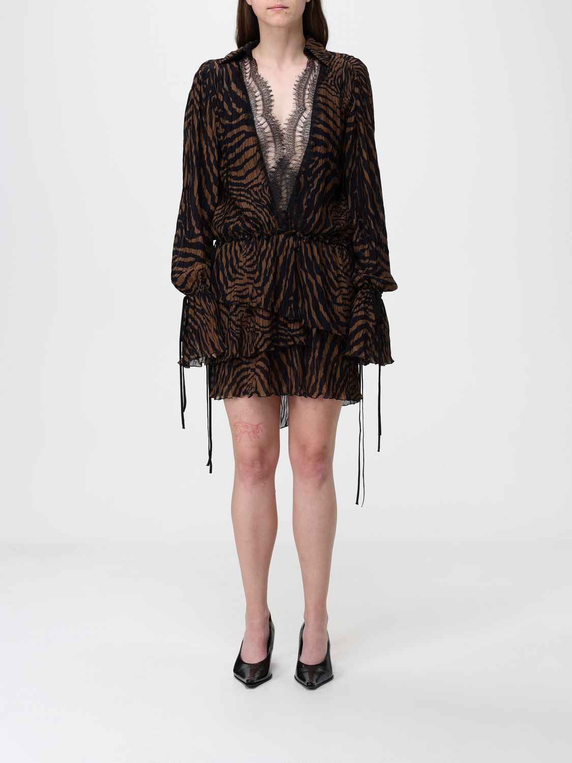 BLUMARINE Dress Woman color Brown