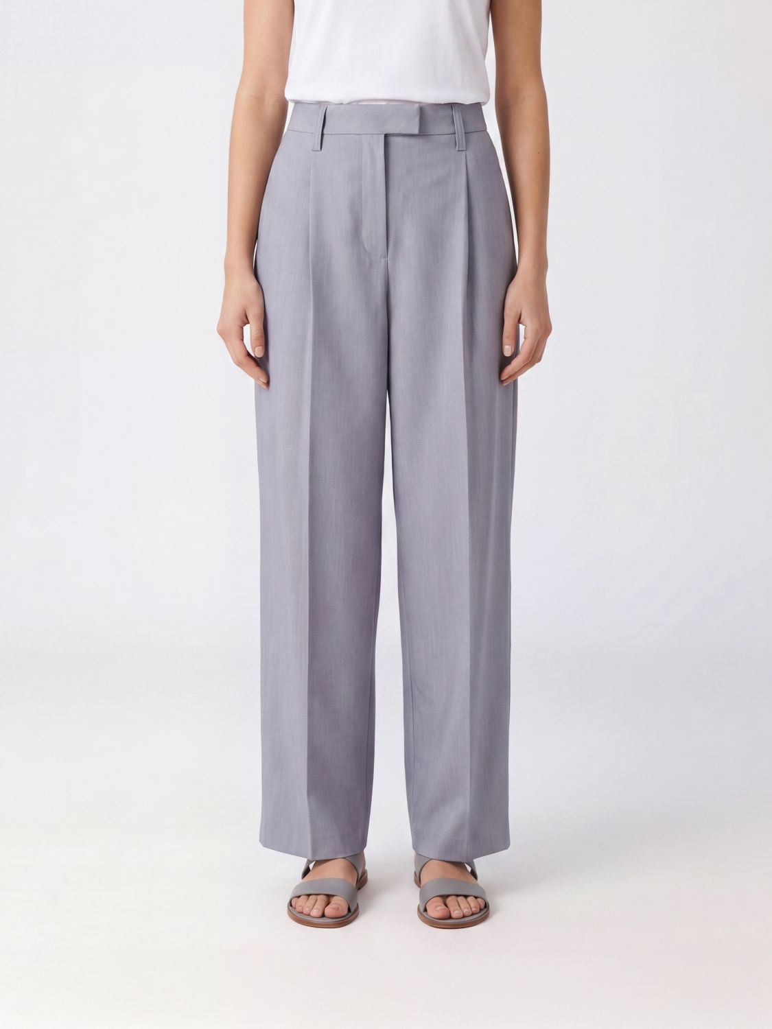 THELATEST Pants Woman color Grey