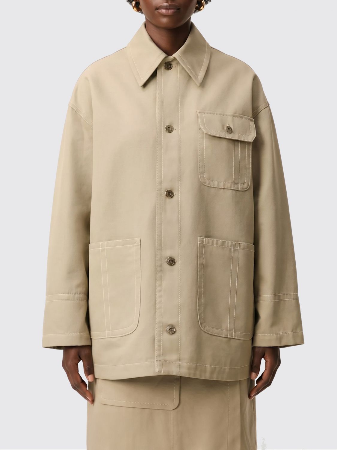 AMI PARIS Jacket Woman color Beige