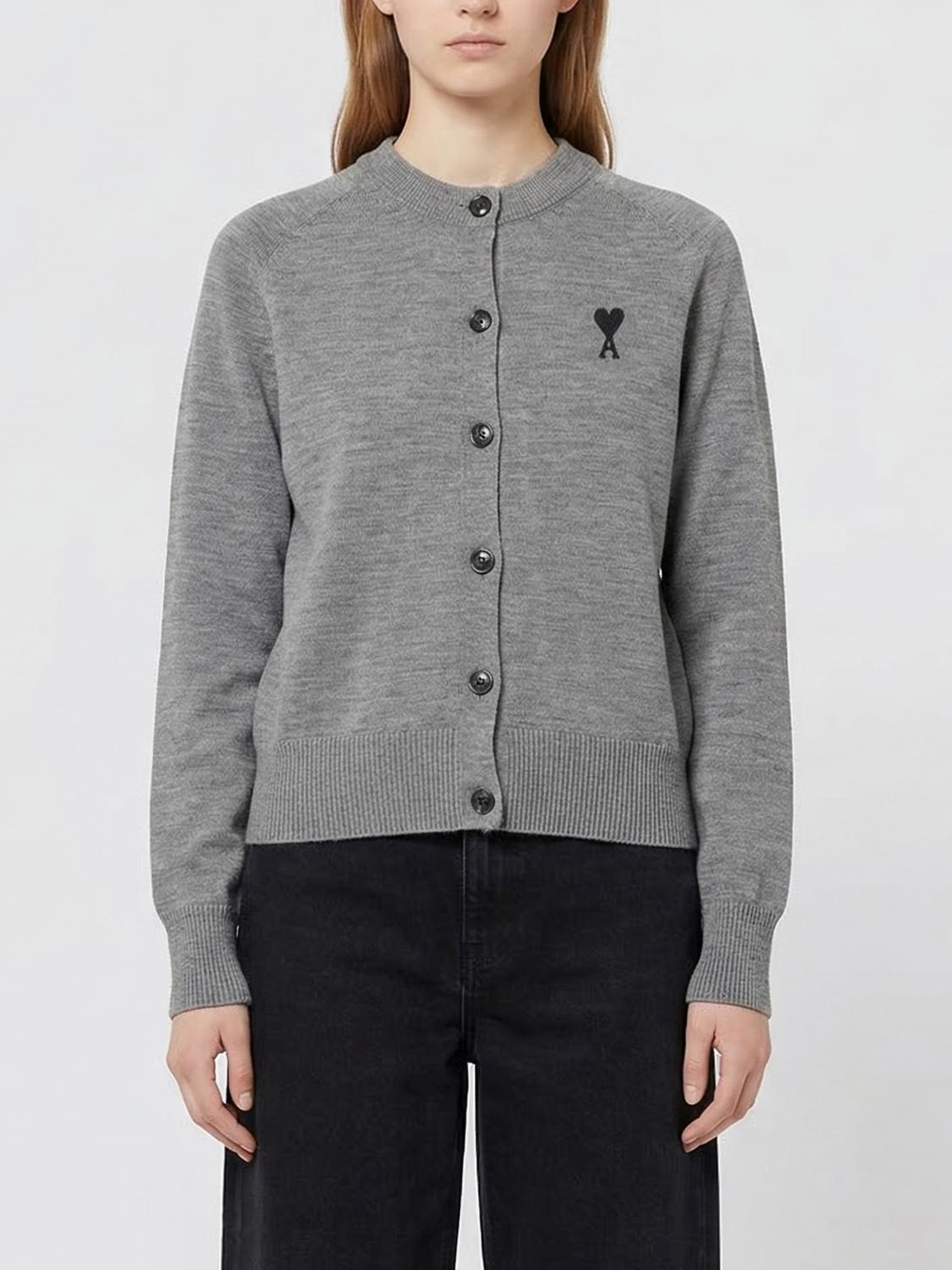 AMI PARIS Sweater Woman color Grey