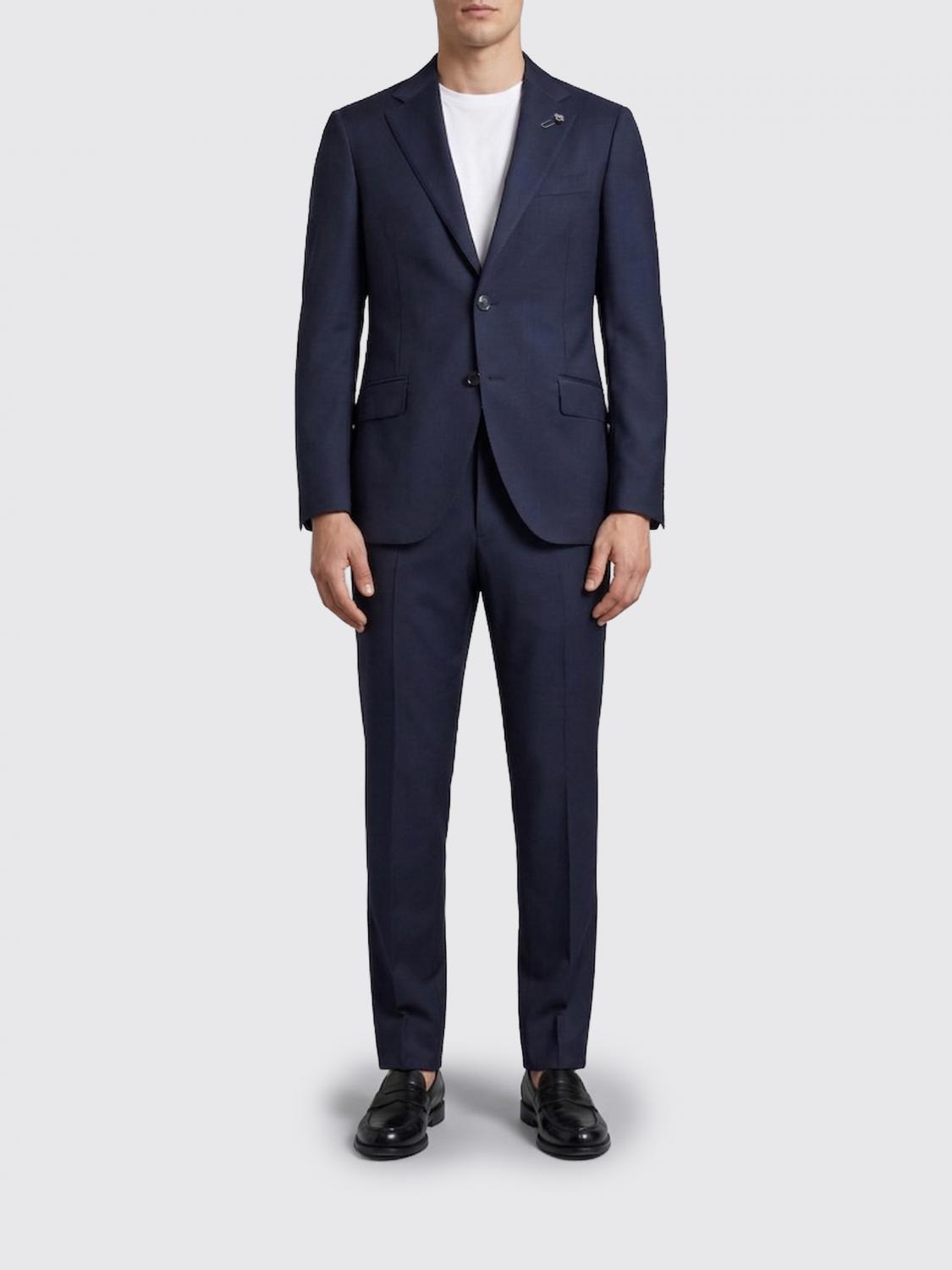 LARDINI Single-Breasted Virgin Wool Suit