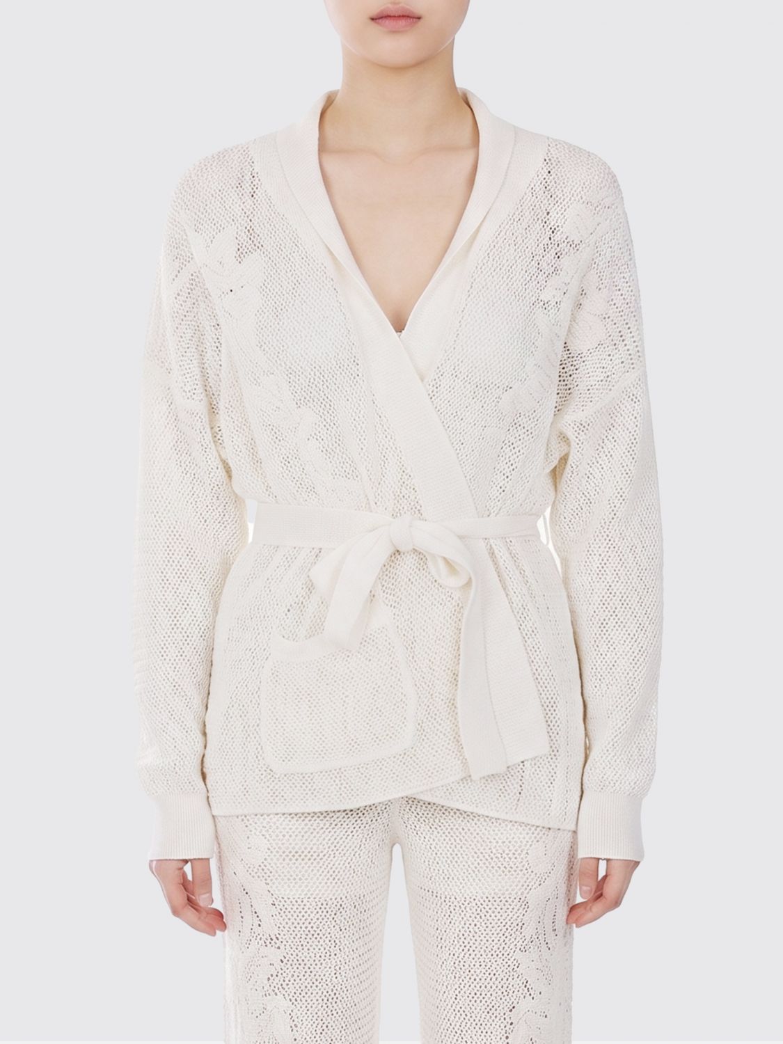Twinset Cotton Blend Cardigan · XS