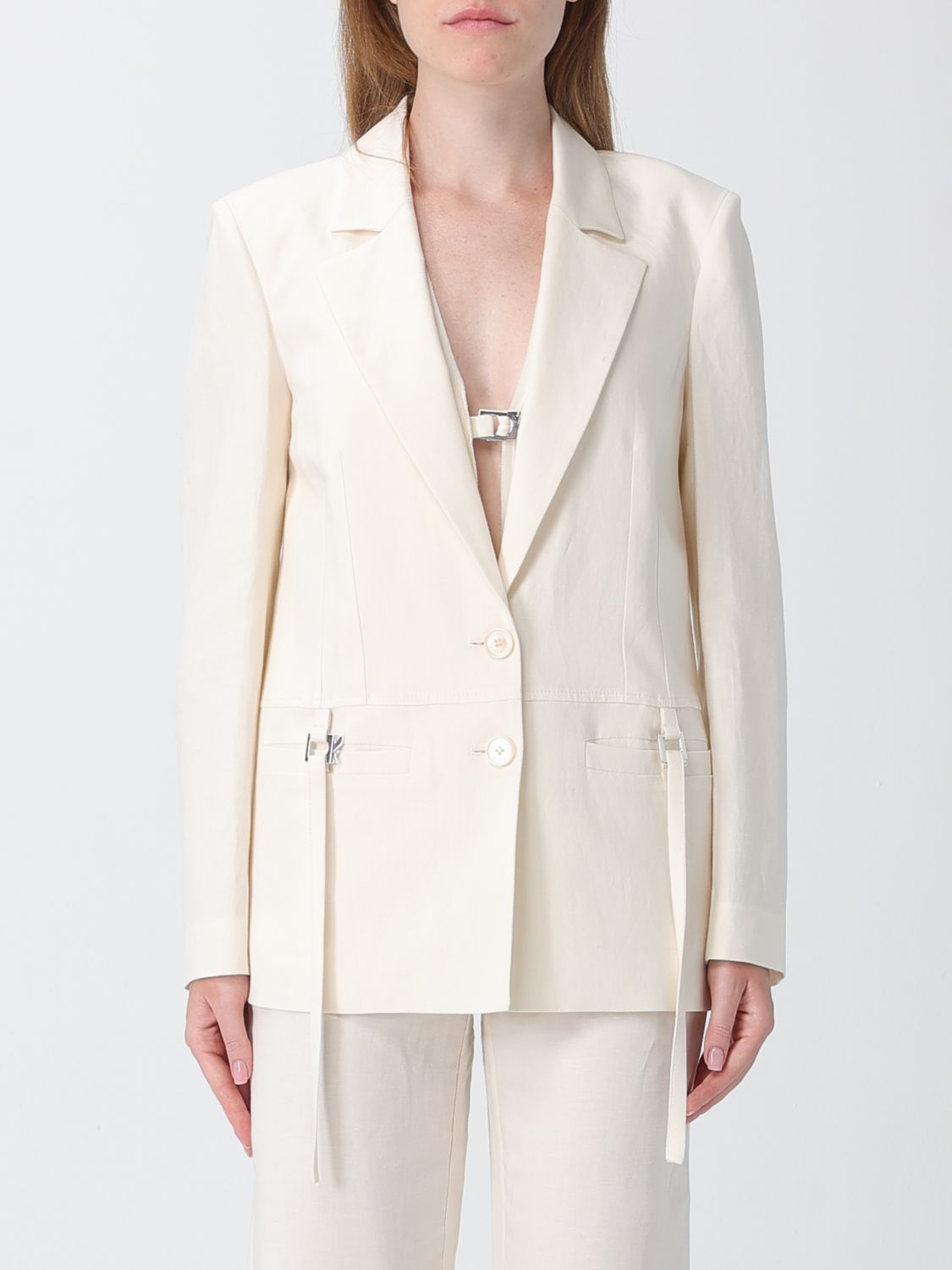 PATRIZIA PEPE Jacke Damen Farbe Natural