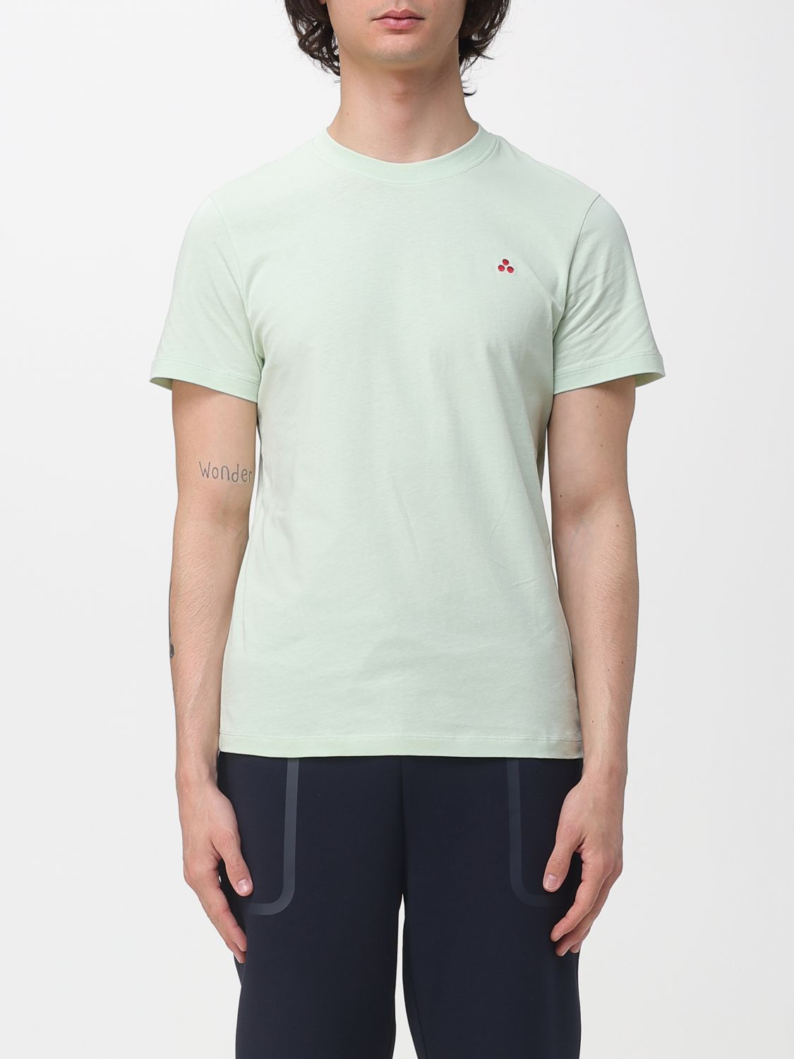Peuterey Cotton T-Shirt with Mini Logo